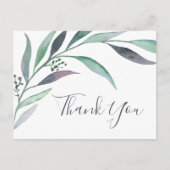 Lila und grüne Eukalyptus Vielen Dank, Postcard Postkarte (Vorderseite)