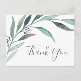Lila und grüne Eukalyptus Vielen Dank, Postcard Postkarte