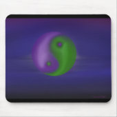 Lila und grüne Flügel Mousepad (Vorne)