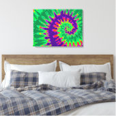 Lila und grüne Gefärbte Krawatte 24"x18" Art Leinwanddruck (Insitu (Schlafzimmer))