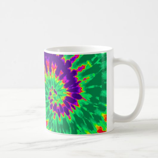 Lila und grüne Gefärbte Krawatte Kaffeetasse (Rechts)