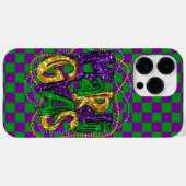 LILA UND GRÜNE GESPRÜFTE PATTERN FARBBILDER Case-Mate iPhone HÜLLE (Rückseite (Horizontal))