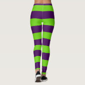 Lila und grüne Halloween-Leggings Leggings (Rückseite)