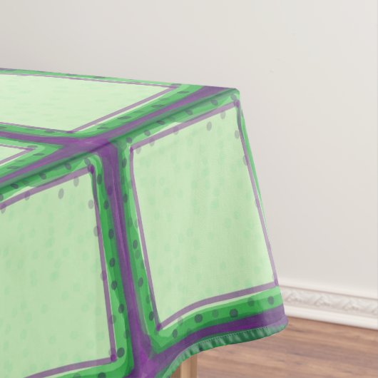 Lila und grüne Karierte Tischdecke (Beispiel)