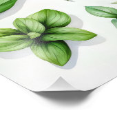Lila und grüne Kräuter Fotodruck (Ecke)