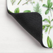 Lila und grüne Kräuter Mousepad (Ecke)