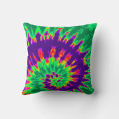 Lila und grüne Krawatte Kissen (Rückseite)