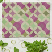 Lila und grüne Küchengeschirrtücher Handtuch (Gefaltet)