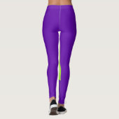 Lila und grüne Leggings (Rückseite)