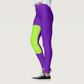 Lila und grüne Leggings (Links)