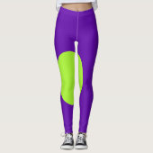 Lila und grüne Leggings (Vorderseite)