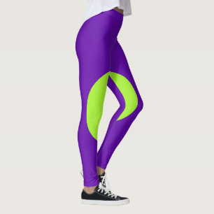 Lila und grüne Leggings