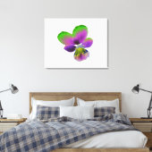 Lila und grüne Leinwand (Insitu (Schlafzimmer))