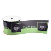 Lila und grüne Logos Satinband (Spule)