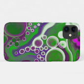 Lila und grüne Marmorflüssigkeiten Kunst Case-Mate iPhone Hülle (Rückseite (Horizontal))