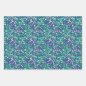 Lila und grüne Meerjungenskala Geschenkpapier Set (Vorderseite 2)