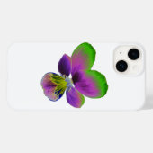 Lila und grüne Pansy Case-Mate iPhone Hülle (Rückseite (Horizontal))