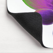 Lila und grüne Pansy Mousepad (Ecke)