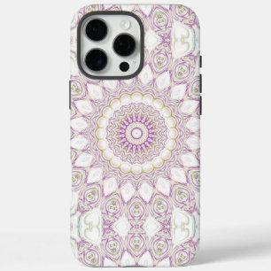 Lila und grüne Pastell-Mandala-Musterdesign iPhone 16 Pro Max Hülle