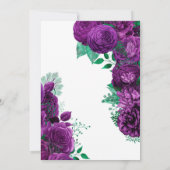 Lila und grüne Probe Einladung (Rückseite)