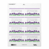 Lila und grüne Rücksendeadresse (Vorne)