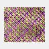 Lila und grüne Skala Fleecedecke (Vorderseite (Horizontal))