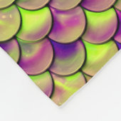 Lila und grüne Skala Fleecedecke (Ecke)