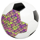 Lila und grüne Skala Fußball (Dreiviertel)