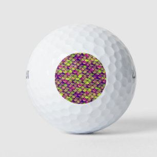Lila und grüne Skala Golfball