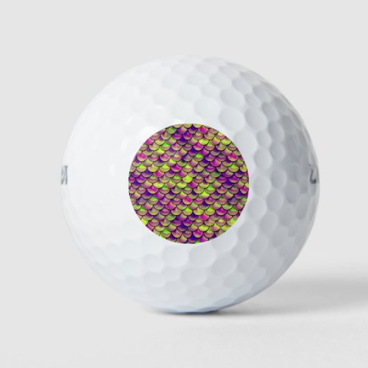 Lila und grüne Skala Golfball (Vorderseite)