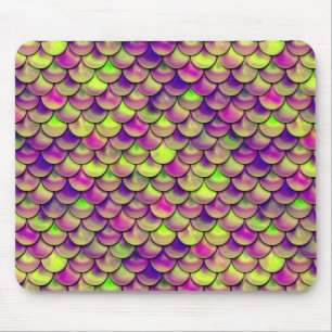 Lila und grüne Skala Mousepad
