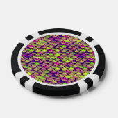 Lila und grüne Skala Pokerchips (Einzeln)