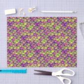 Lila und grüne Skala Seidenpapier (Handwerk)