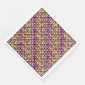 Lila und grüne Skala Serviette (Ecke)