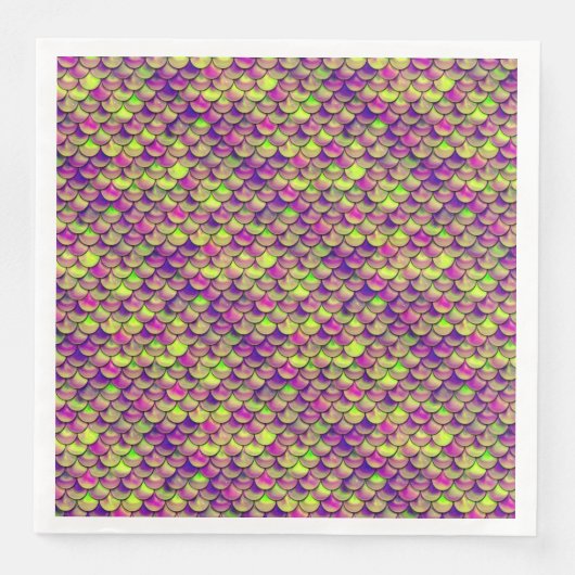 Lila und grüne Skala Serviette (Vorderseite)