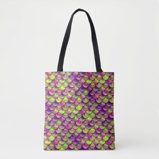 Lila und grüne Skala Tasche (Vorderseite)
