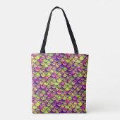 Lila und grüne Skala Tasche (Rückseite)