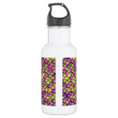 Lila und grüne Skala Trinkflasche (Rückseite)