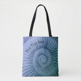 Lila und grüne Spirale Ammonite Fossilienmuseum Tasche
