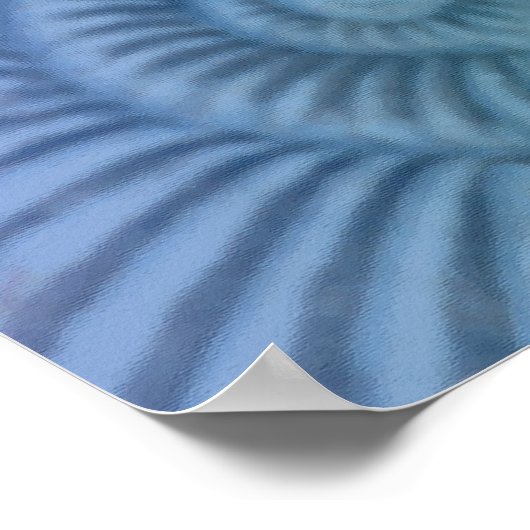 Lila und grüne Spiralgalaxie Poster (Ecke)