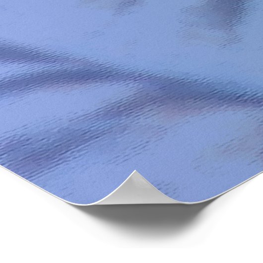 Lila und grüne Spiralgalaxie Poster (Ecke)