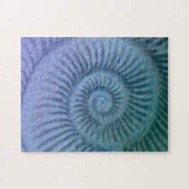 Lila und grüne Spiralgalaxie Puzzle