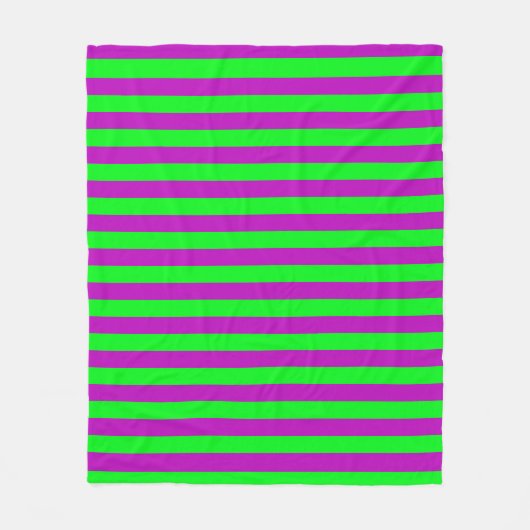Lila und grüne Streifen Fleecedecke (Vorderseite)
