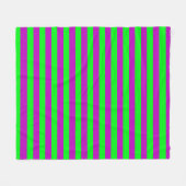 Lila und grüne Streifen Fleecedecke (Vorderseite (Horizontal))