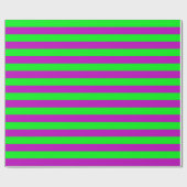 Lila und grüne Streifen Geschenkpapier (Flach)