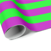 Lila und grüne Streifen Geschenkpapier (Rolleneckpunkt)