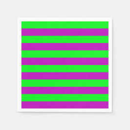 Lila und grüne Streifen Serviette