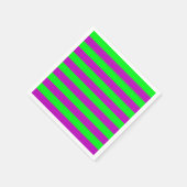 Lila und grüne Streifen Serviette (Ecke)
