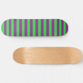 Lila und grüne Streifen Skateboard (Horizontal)