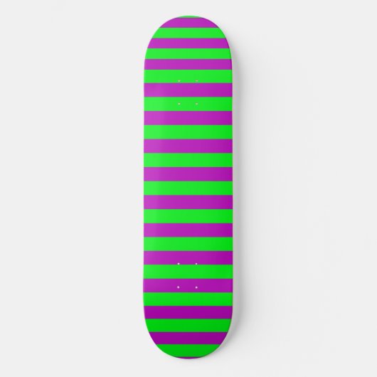 Lila und grüne Streifen Skateboard (Vorderseite)